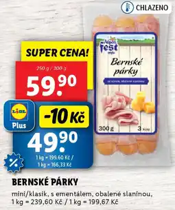 Lidl Bernské párky nabídka