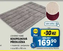 Lidl LIVARNO HOME KOUPELNOVÁ PŘEDLOŽKA nabídka