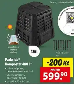 Lidl Parkside Kompostér 480 l nabídka