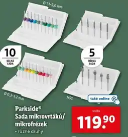 Lidl Parkside Sada mikrovrťáků/mikrofrézek nabídka