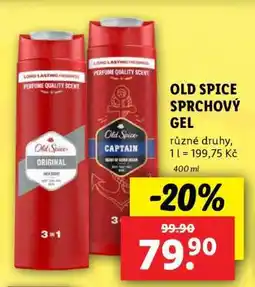 Lidl Old Spice sprchový gel nabídka