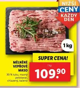 Lidl MĚLNĚNÉ VEPŘOVÉ MASO nabídka