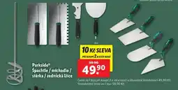 Lidl Parkside Špachtle / míchadlo / stěrka / zednická lžíce nabídka