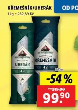 Lidl Křemešník/ Uherák nabídka