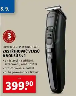 Lidl SILVERCREST PERSONAL CARE ZASTŘIHOVAČ VLASŮ A VOUSŮ 5 v 1 nabídka