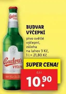 Lidl Budvar výčepní nabídka