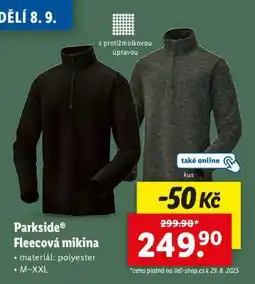 Lidl Parkside Fleecová mikina nabídka