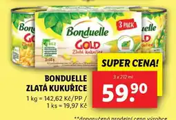 Lidl Bonduelle Zlatá kukuřice nabídka