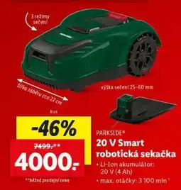 Lidl PARKSIDE 20 V Smart robotická sekačka nabídka