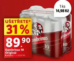 Lidl Gambrinus 10 Originál nabídka