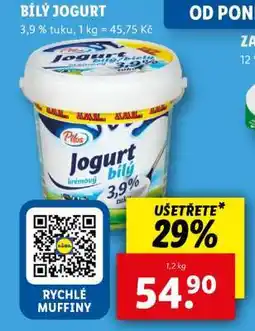 Lidl Pilos Jogurt bílý krémový 3,9% nabídka