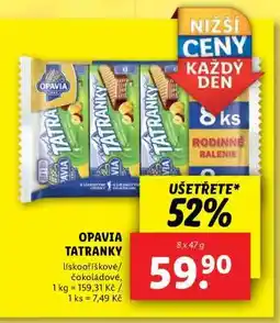 Lidl Opavia Tatranky nabídka