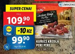 Lidl Kuřecí křídla PIRI-PIRI nabídka