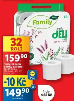 Lidl Toaletní papír Family delicate nabídka