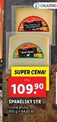 Lidl Španělský sýr nabídka