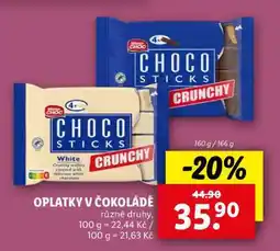 Lidl OPLATKY V ČOKOLÁDĚ nabídka