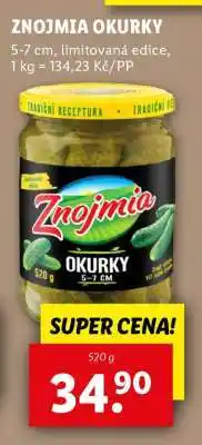 Lidl Znojmia Okurky nabídka