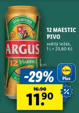 Lidl 12 MAESTIC PIVO nabídka