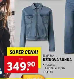 Lidl ESMARA DŽÍNOVÁ BUNDA nabídka