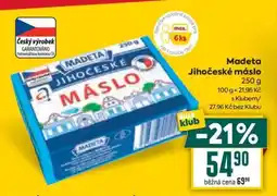 Billa Madeta Jihočeské máslo nabídka