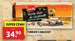 Lidl Turron s arašídy nabídka