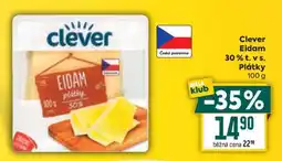 Billa Clever Eidam 30 % t. v s. Plátky nabídka