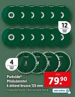 Lidl Parkside Příslušenství k úhlové brusce 125 mm nabídka