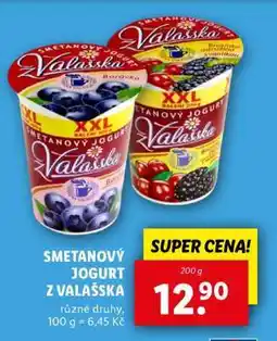Lidl Smetanový jogurt z Valašska nabídka