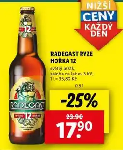 Lidl Radegast Ryze Hořká 12 nabídka