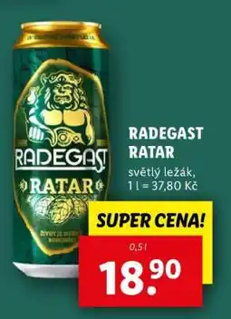 Lidl Radegast Ratar nabídka