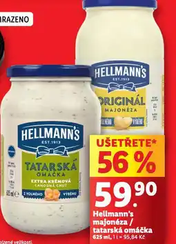 Lidl Hellman´s majonéza / tatarská omáčka nabídka