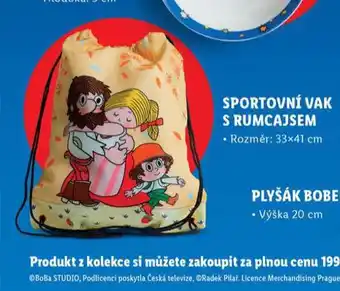 Lidl Sportovní vak s rumcajsem nabídka