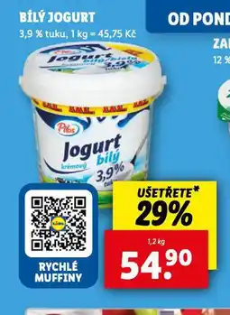 Lidl Bílý jogurt nabídka