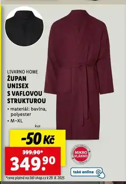 Lidl Župan unisex s vaflovou strukturou nabídka