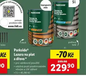 Lidl Lazura na plot a dřevo nabídka