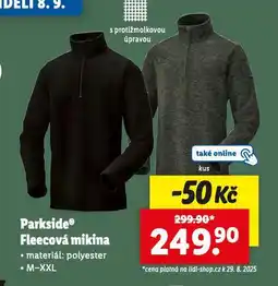 Lidl Fleecová mikina nabídka