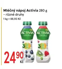 Žabka Mléčný nápoj Activia nabídka