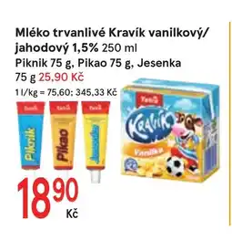 Žabka Mléko trvanlivé Kravík vanilkový/ nabídka