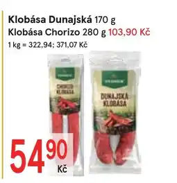Žabka Klobása Dunajská nabídka