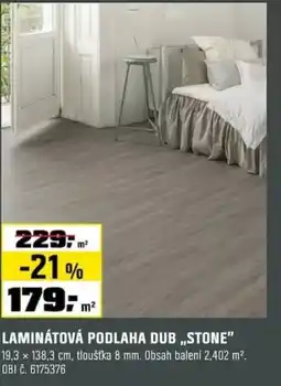 OBI Laminátová podlaha dub,,stone" nabídka