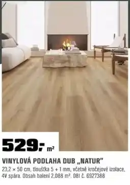 OBI Vinylová podlaha dub,,natur" nabídka