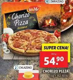 Lidl Chorizo Pizza nabídka