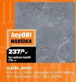 OBI Dlažba „rufus" nabídka