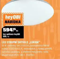 OBI Led stropní svítidlo „lukida" nabídka