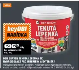 OBI Den braven tekutá lepenka 2k hydroizolace pro interiéry a exteriéry nabídka