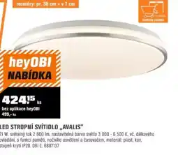 OBI Led stropní svítidlo „avalis" nabídka
