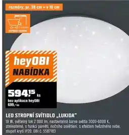 OBI Led stropní svítidlo „lukida” nabídka