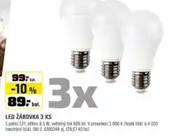 OBI Led žárovka nabídka