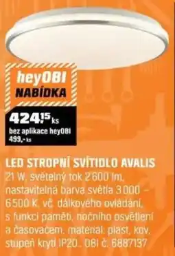 OBI Led stropní svítidlo avalis nabídka