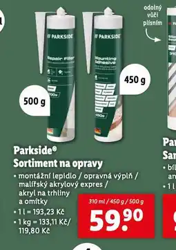 Lidl Sortiment na opravy montážní lepidlo nabídka